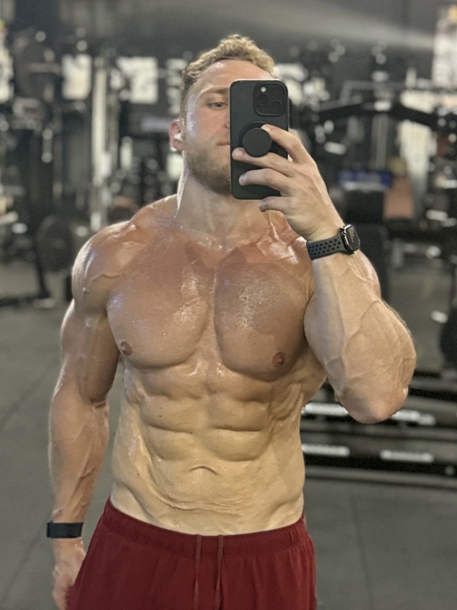 Justin Myers at 195 lbs in 2025 — after